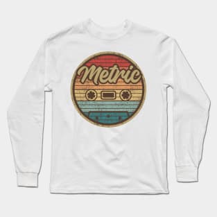 Metric Retro Cassette Circle Long Sleeve T-Shirt